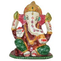 Metal Meenakari 4" Ganesha Statue Is Best For Home Decor Idols