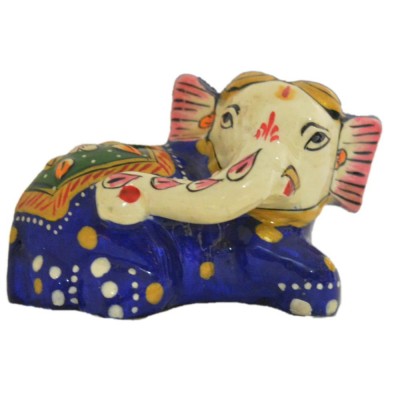 Meenakari Metal 2" Painting Moden Elephant